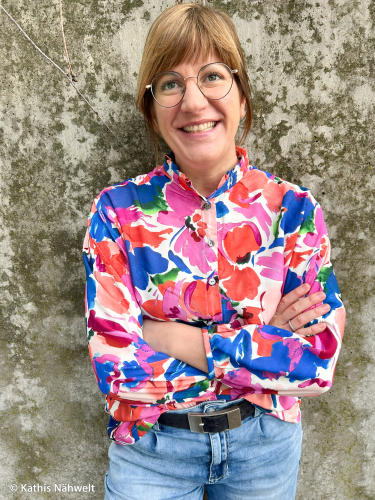 Viskose- Webware - Julia - Blumen